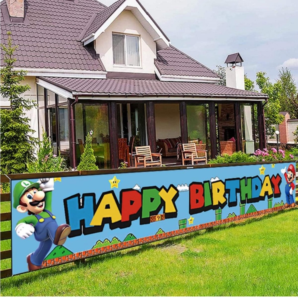 ‘Happy Birthday’ Mario banner